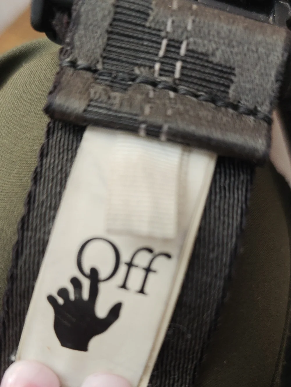 Off White Industrial Logo Belt